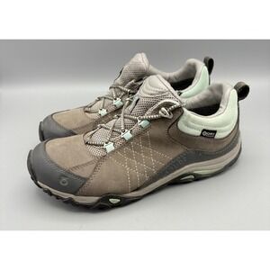 Oboz Sapphire BDry Low Hiking Boot Women's 8 PY71602CB1121M Grey/Aqua